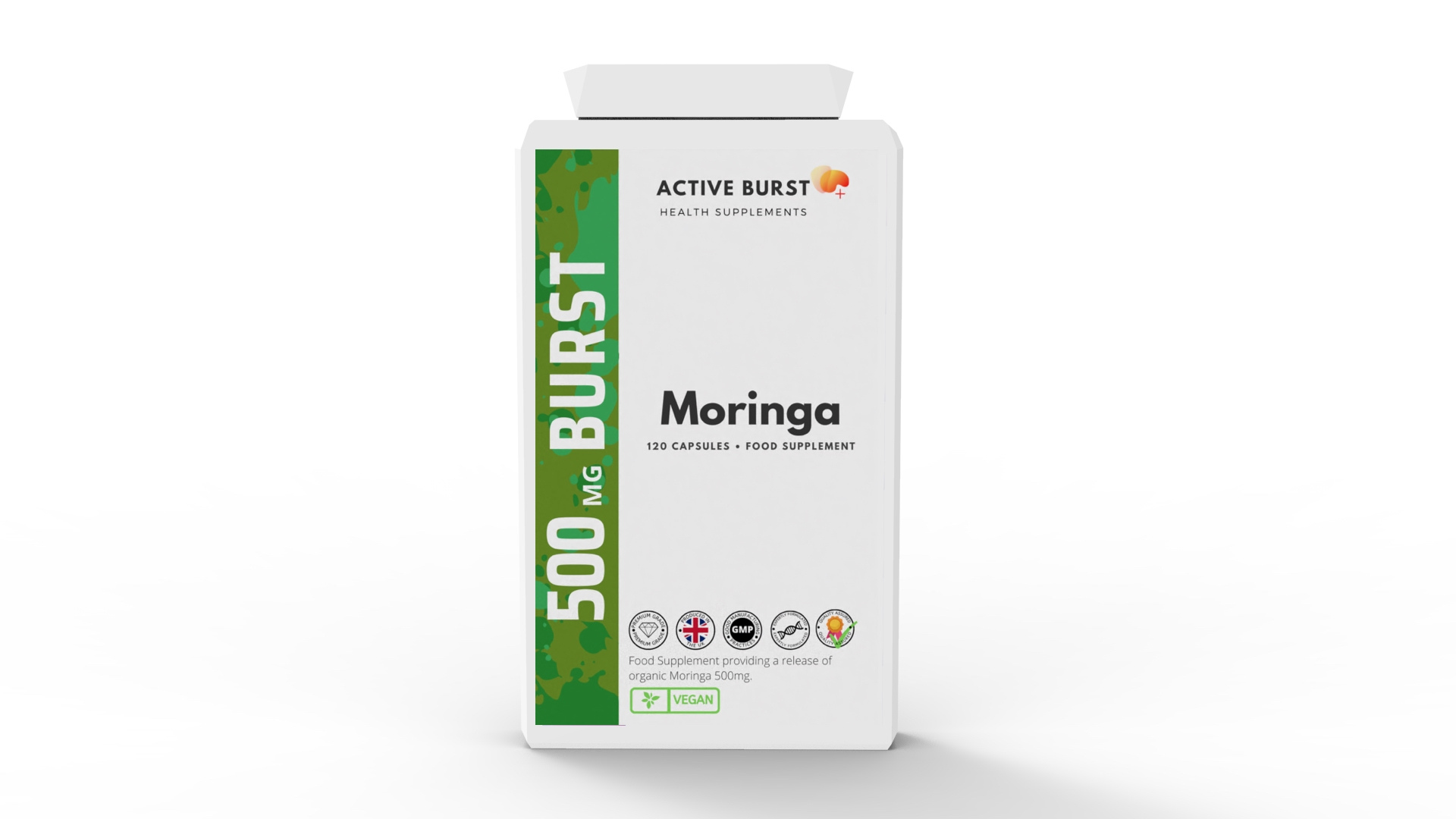 Organic Moringa 500mg 120 Capsules